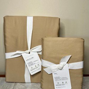 NWT Pottery Barn Tumbleweed TENCEL™ Essential Shams King Set of 2 Discontinued!
